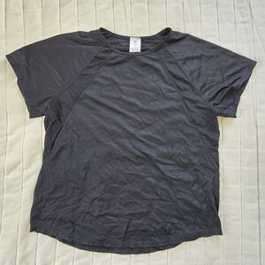Basic Black Crew Neck Short Sleeve Tee